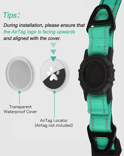 Joytale Airtag Dog Collar, Reflective Pet Collar - Image 3