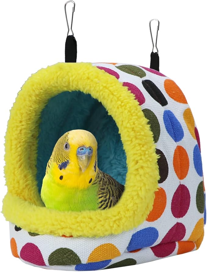 Litewoo Bird Hanging Hammock Winter Warm Parrot Nest House Bed Plush Snuggle by Litewoo