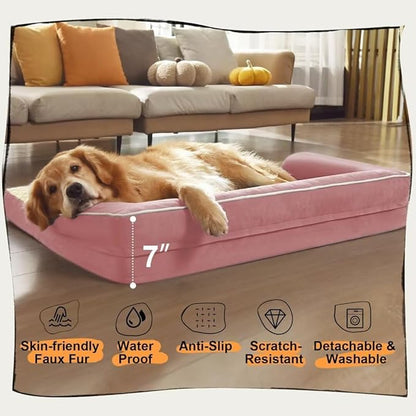 Large Dog Bed Orthopedic Washable: Beds Bolster - Image 6