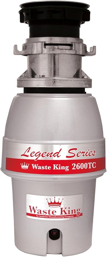 Waste King L-2600TC Controlled Activation 1/2 HP Garbage Disposal by Waste+King+