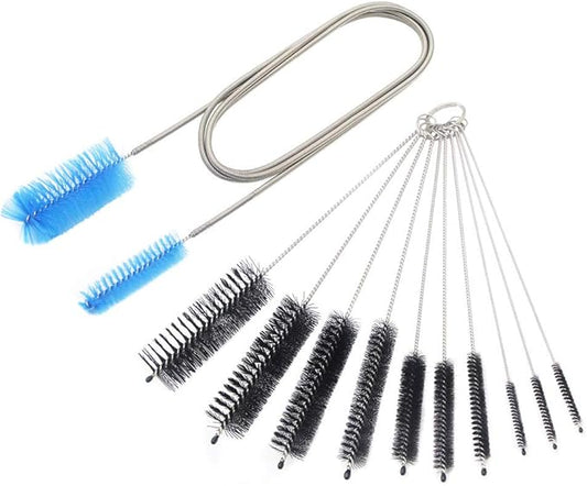 Aquarium Filter Brush Set, Flexible Double Ended Bristles Hose Pipe Cleaner by SLSON
