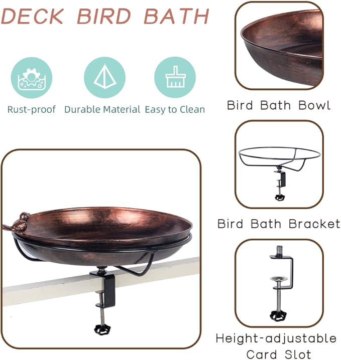 DREAMSOUL Deck Mounted Bird Bath - Image 2