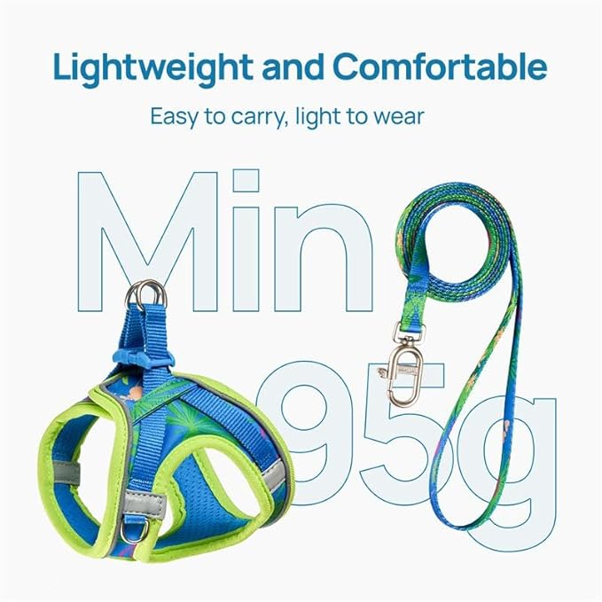 Cat Harness and Leash Set, Step-in Escape Proof Adjustable Vest Harness - Image 5