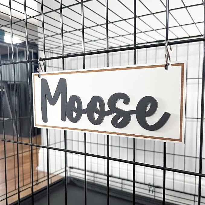 Personalized Crate Sign, Custom Dog Decor, Hanging Crate Sign, Personalized Pet - Image 4
