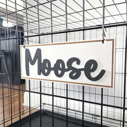 Personalized Crate Sign, Custom Dog Decor, Hanging Crate Sign, Personalized Pet - Image 4