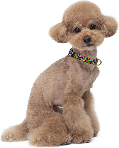 Reflective Dog Collar for Small Dogs, Cute Boho Adjustable Heavy-Duty Nylon - Image 2
