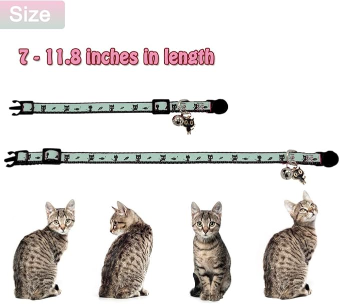 2 Pack Glow in The Dark Cat Collar - Image 3