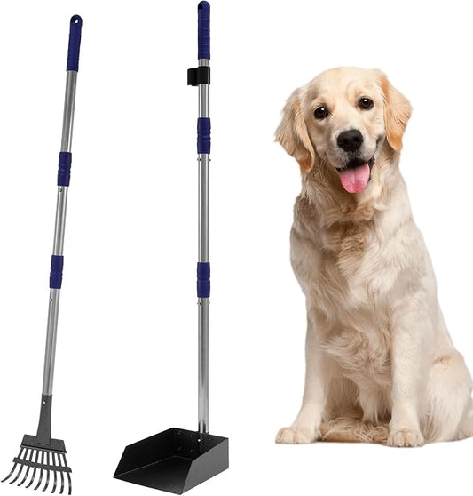 Pooper Scooper for Dogs, Dog Pooper Scooper Long Handle, Height Adjustable Pet by Unknown