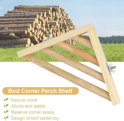 Litewoo Bird Perch Corner Platform Stand Shelf - Image 3