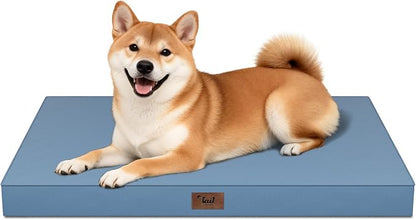 Outdoor Dog Bed for Medium Dogs, Waterproof Dog Crate Mat Orthopedic Egg Crate by TailStories