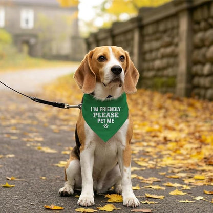 I'm Friendly Please Pet Me Dog Bandana - Image 5