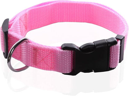 Adjustable Nylon Dog Collar, pet Collar 1 Inch 3/4 Inch 5/8 Inch Wide, by TAIDA