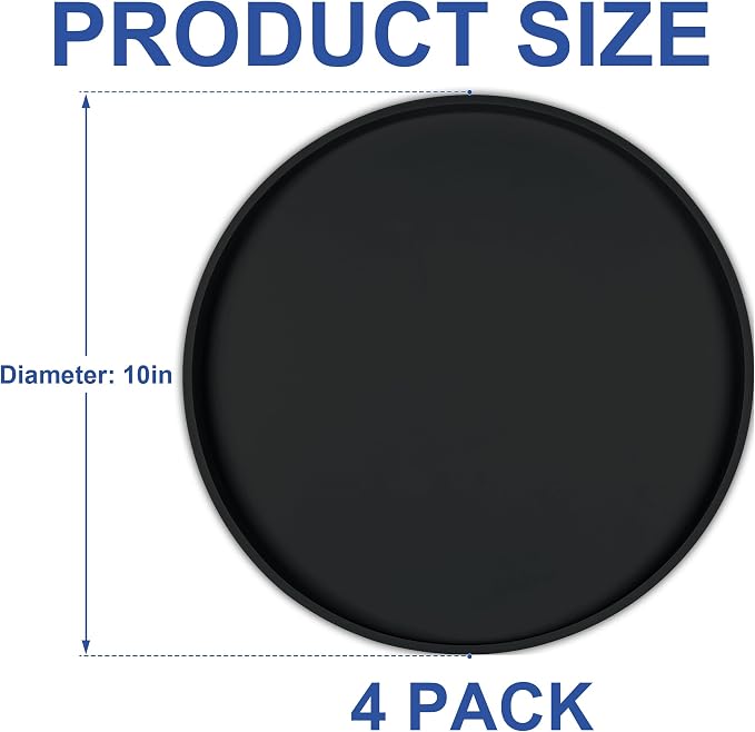 4 PCS Thickened Pet Silicone Food Mat, Nonslip Waterproof Cat Dog Feeding Bowl - Image 8