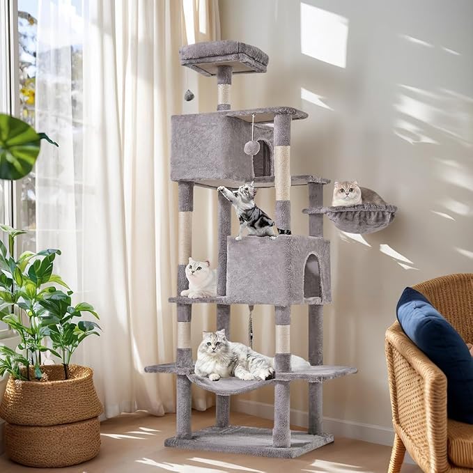 Sweetcrispy 66 Inch Cat Tree Tower, Pet Condo by Sweetcrispy