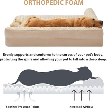 BFPETHOME Orthopedic Dog Beds for Large Dogs-Waterproof Sofa Dog Bed - Image 3