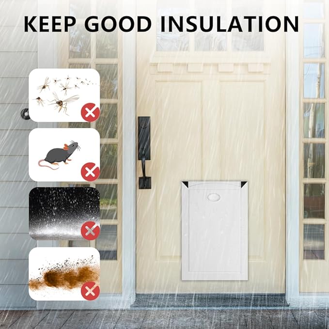 Aluminum Medium Dog Door for Door, Doggy Door - Image 7