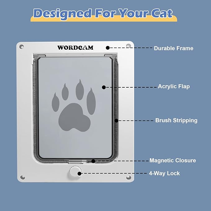 Wordcam X-Large Cat Door, Cat Door - Image 3
