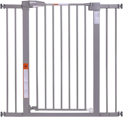 BABELIO 36" Tall Baby Gate, 26-40" Wide Auto Close Pet Gate, PressGuard C5 by BABELIO