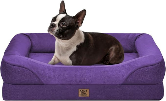 Washable Orthopedic Dog Bed for Medium Large Size Dogs by ChezPaw
