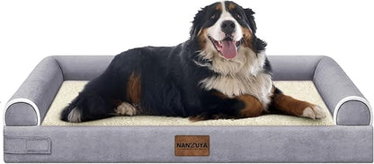 Large Dog Bed Orthopedic Washable: Jumbo Dog Bed Bolster Extra Large Dogs Egg by Nanuya