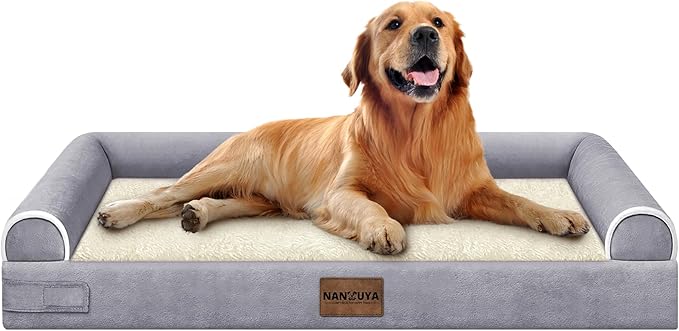 Large Dog Bed Orthopedic Washable: Beds Bolster XL Bed Big XLarge Dogs Egg by Nanuya