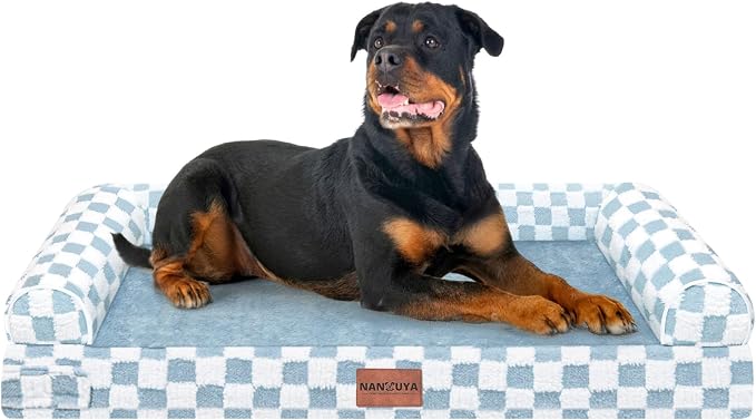 Large Dog Bed Orthopedic Washable: Beds Bolster XXL Bed Big XLarge Dogs Egg by Nanuya
