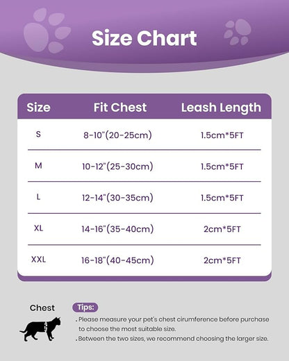 FAYOGOO Cat Harness, Cat Leash and Harness Set - Image 6
