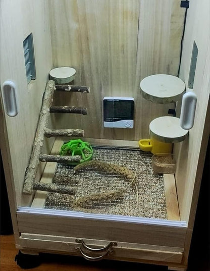 Natural Wood Bird perches Bird Ladder Perch Parrot Ladder Hamster Climbing Toys - Image 3
