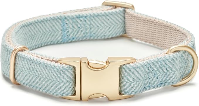 Soft Cotton Hemp Dog Collar by YUDOTE