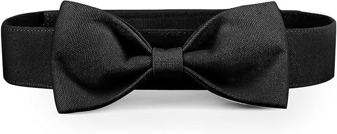 Segarty Dog Wedding Outfit, Adjustable Black Bowtie Collar by Segarty