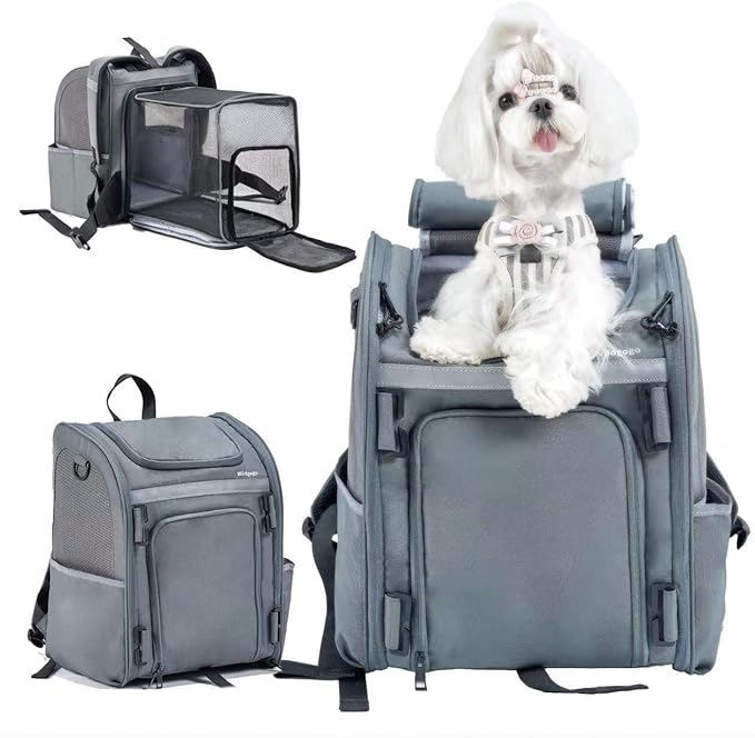 Expandable Pet Carrier, Airline-Approved Foldable and Detachable Backpack by Wildgogo