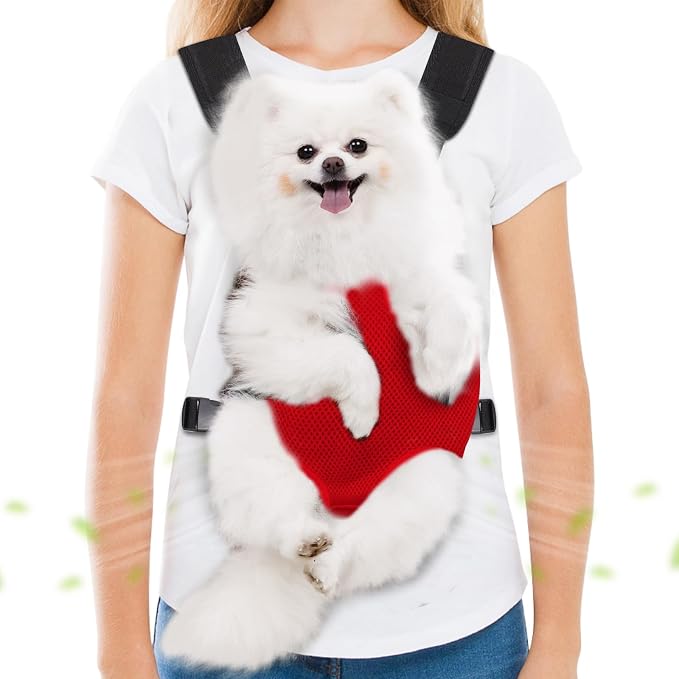 Pet Carrier Backpack, Hands-Free Adjustable Dog Front Carrier Legs Out & by Hpetppy