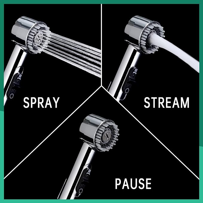 3 Mode Dog Shower Attachment, High Pressure Handheld Sprayer - Image 4