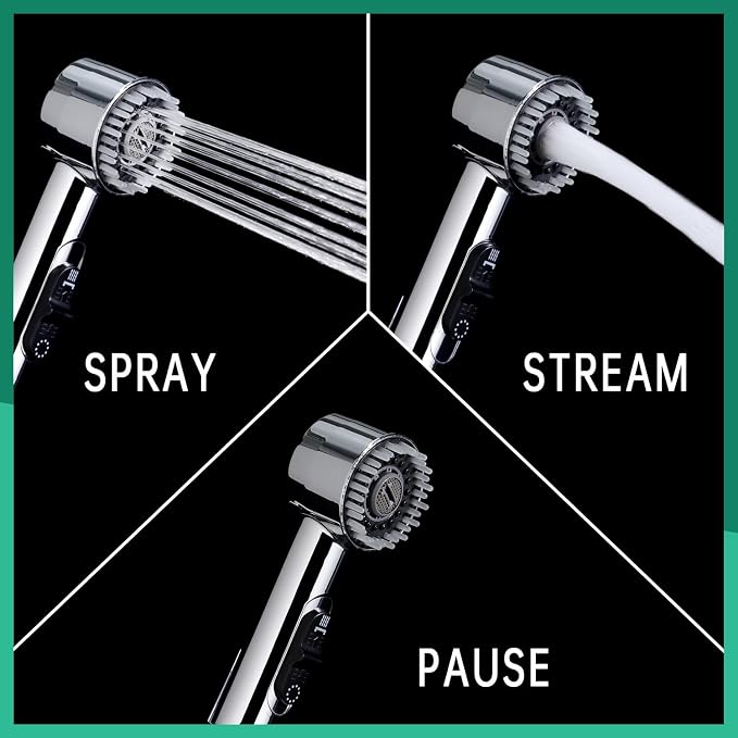 3 Mode Dog Shower Attachment, High Pressure Handheld Sprayer - Image 4