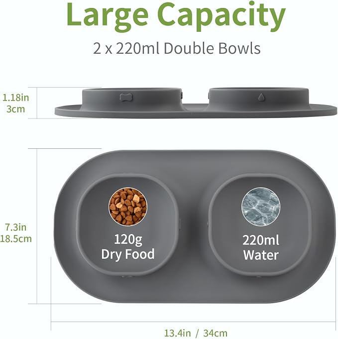 Small Size Puppy Dog Bowls: Food and Water Bowls Set - Image 7