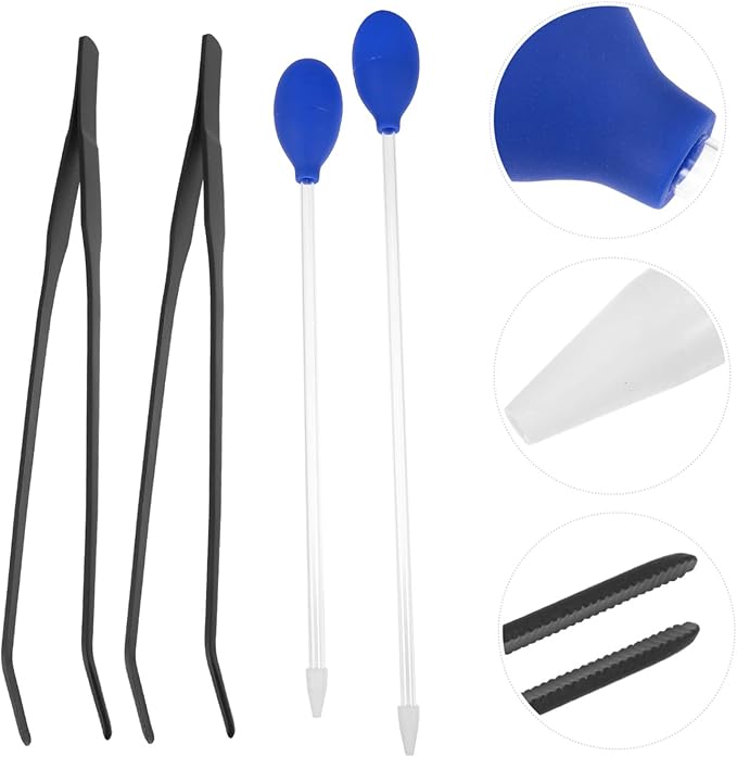 Happyyami Aquarium Cleaning Kit 4pcs Fish Tank Tools Pipette Dropper Feeder - Image 4