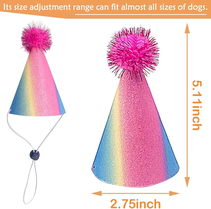6pcs/Pack Dog Birthday Hat Party Hats Supplies - Image 3