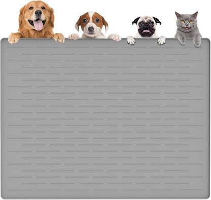 Largest Dog Food Mat, Thinken Waterproof Non-Slip XXXL Pet Feeding Mat by Goldleaf