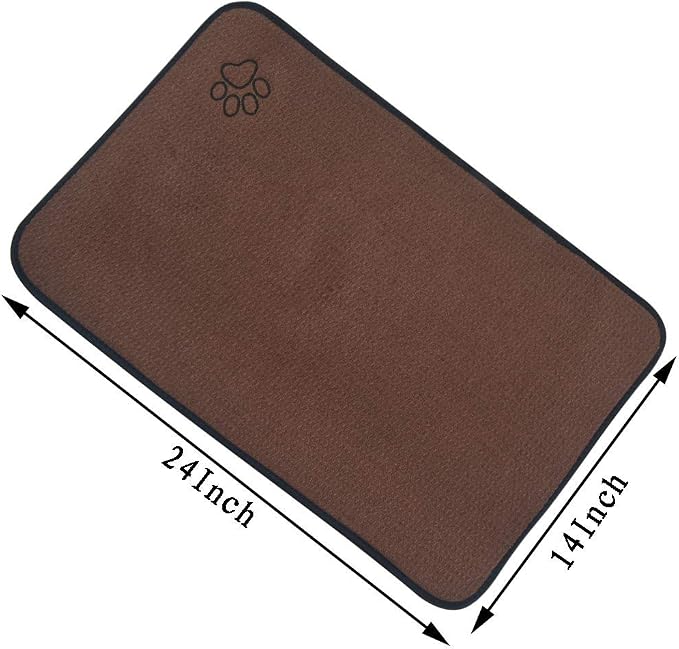 Sinland Microfiber Pet Bowl Food Mat Dish Drying Mat - Image 6
