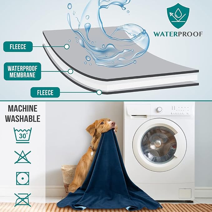 PetAmi Waterproof Dog Blanket for Small Medium Pets Dogs Cats, Pet Couch Cover - Image 3