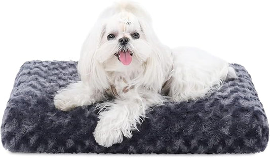 KSIIA Washable Dog Bed Deluxe Plush Dog Crate Beds Comfy Kennel Pad Anti-Slip by KSIIAPetProducts