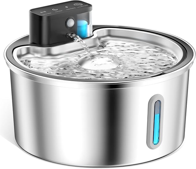 Wireless Cat Water Fountain Stainless Steel - Image 9