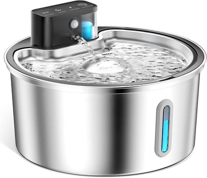 Wireless Cat Water Fountain Stainless Steel - Image 9