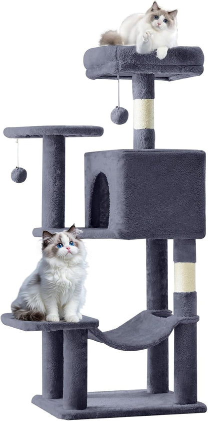 Sweetcrispy 44 Inch Cat Tree Tower, Cat Climbing Tower - Image 7
