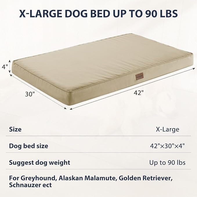 BFPETHOME Outdoor Dog Beds for Large Dogs, Waterproof Dog Bed for Medium - Image 4