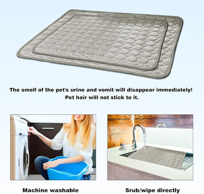 Washable Dog Cooling Mat Ice Silk Cooling Mat - Image 7