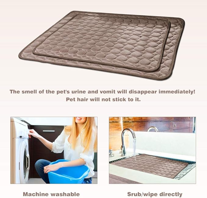 Washable Dog Cooling Mat Ice Silk Cooling Mat - Image 4