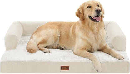 Orthopedic Dog Beds for Large Sized Dogs, Waterproof Egg Crate Foam Large Dog by CasaPaw