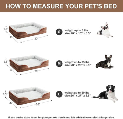 Orthopedic Dog Bed for Large Dogs, Egg Crate Foam Bed for Large Dogs, Equipped - Image 4