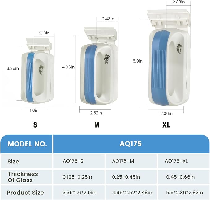 AQQA Aquarium Magetic Glass Cleaner Brush - Image 7